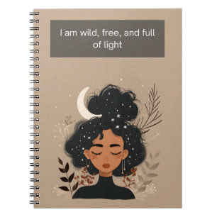 Cuaderno Soy salvaje, libre y lleno de luz