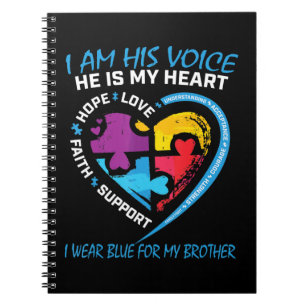 Cuaderno Soy su voz, él es mi corazón.