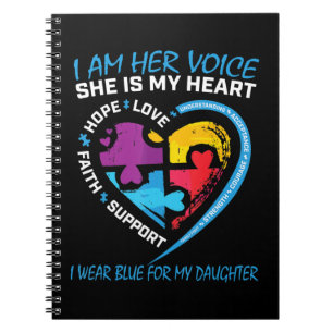 Cuaderno Soy su voz, ella es mi corazón.