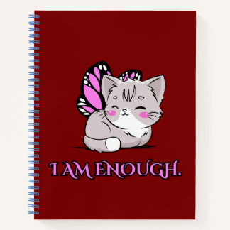 Cuaderno ¡Soy suficiente mariposa linda!