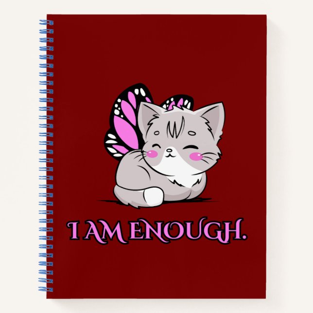 Cuaderno ¡Soy suficiente mariposa linda! (Anverso)