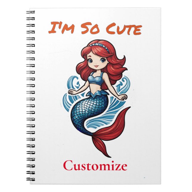 Cuaderno Soy tan linda sirena Thunder_Cove (Frente)