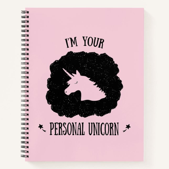 Cuaderno Soy tu Unicornio personal (Anverso)