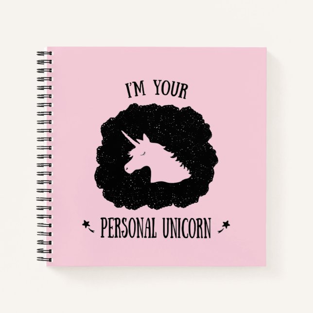 Cuaderno Soy tu Unicornio personal (Anverso)