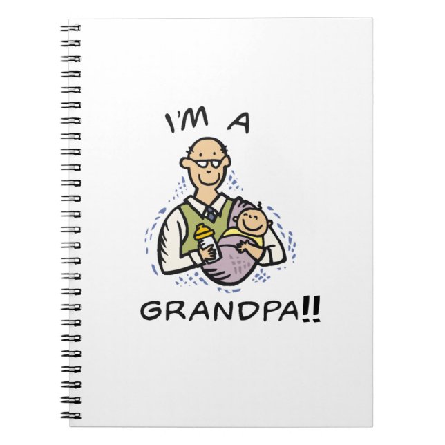 Cuaderno Soy un abuelo -abuelito y camisetas y regalos para (Frente)