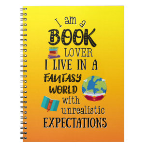 Cuaderno Soy un amante del libro en un mundo fantástico
