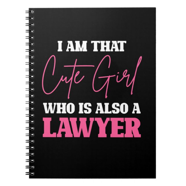 Cuaderno Soy Un Chica De Abogados Astuto (Frente)