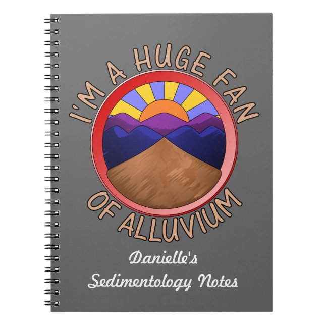 Cuaderno Soy un gran fanático de la Geología del Aluvio (Frente)