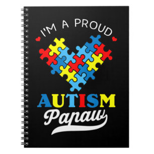 Cuaderno Soy un orgulloso autismo Papaw - perfecto para el 