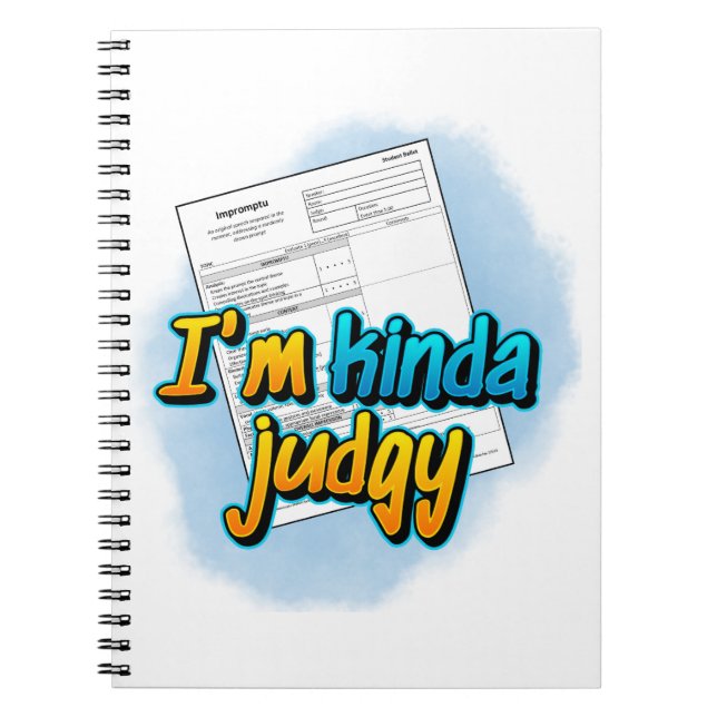 Cuaderno Soy un poco judgy Spiral Notebook (Frente)
