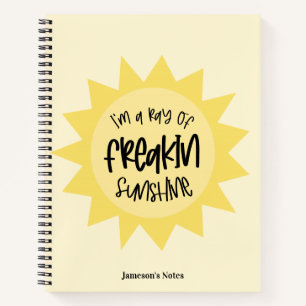 Cuaderno Soy un rayo de sol raro