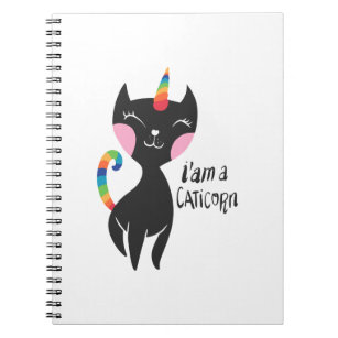 Cuaderno Soy un unicornio - Elija el color de fondo