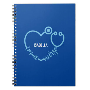 Cuaderno Soy una enfermera Stethoscope moderna personalizad