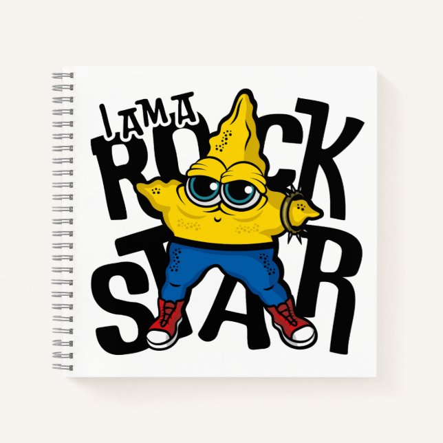 Cuaderno Soy una estrella de rock (Anverso)