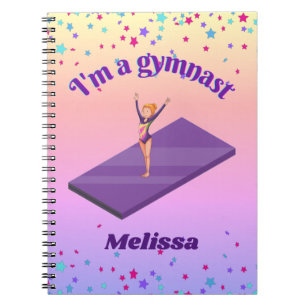 Cuaderno Soy una gimnasta - Chica con Leotard sobre Gimnasi