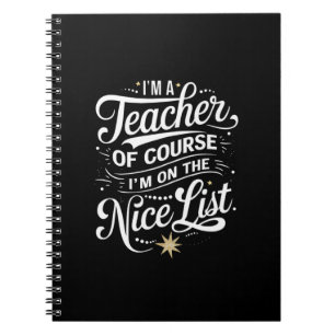 Cuaderno Soy una maestra, estoy en la lista de los buenos,