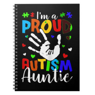 Cuaderno Soy una orgullosa tía de autismo. Gracioso autismo