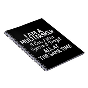 Cuaderno Soy una persona multitarea Humor divertido de la v