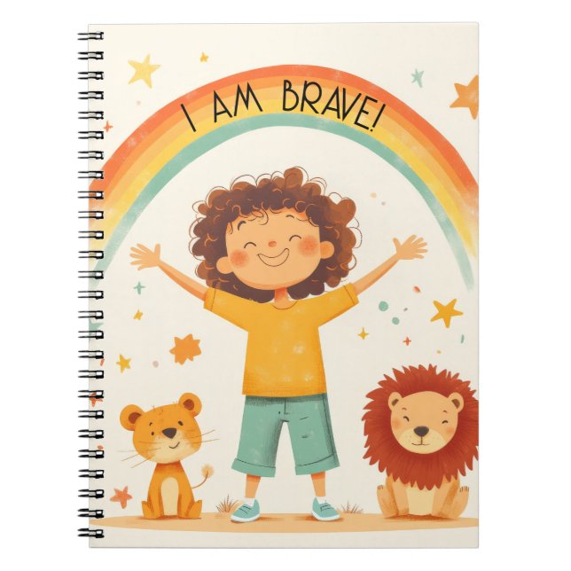 Cuaderno Soy Valiente - Afirmación para Niños (Frente)