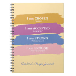 Cuaderno Soy versículos de la Biblia Personalizados