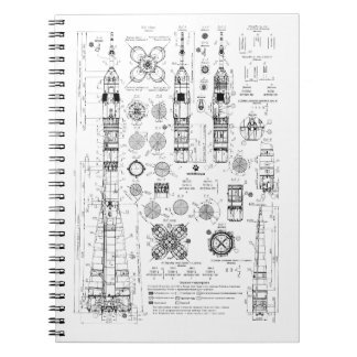 Cuaderno Soyuz Blueprint Negro