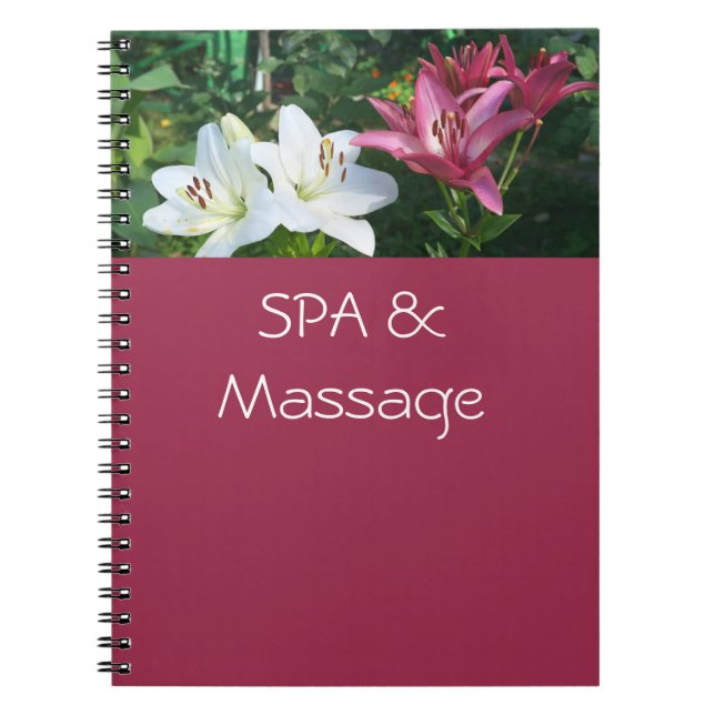 Cuaderno SPA y masaje (Frente)