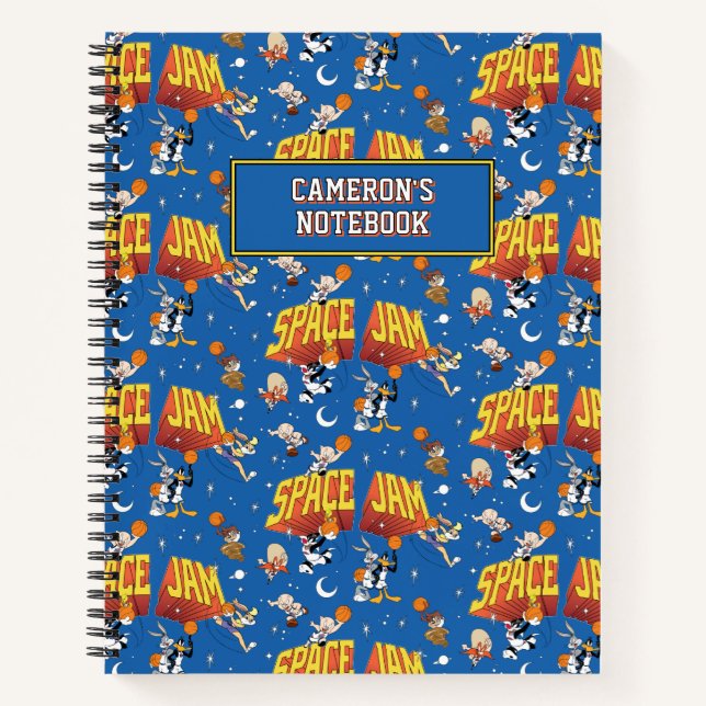 Cuaderno SPACE JAM™ TUNE SQUAD™ Outter Space Pattern (Anverso)