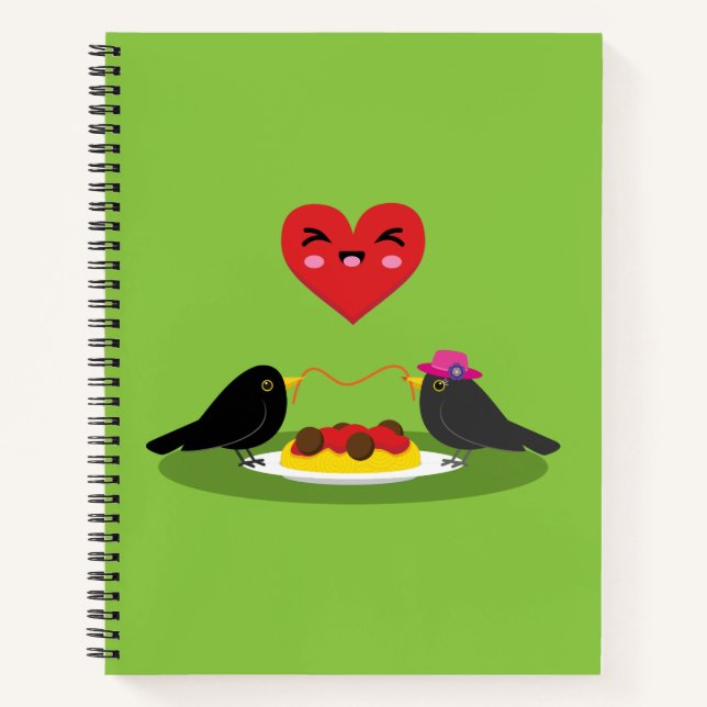 Cuaderno Spaghetti Meatball Romantic Date (Anverso)