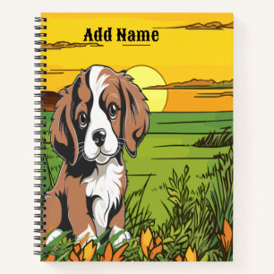 Cuaderno Spaniel marrón