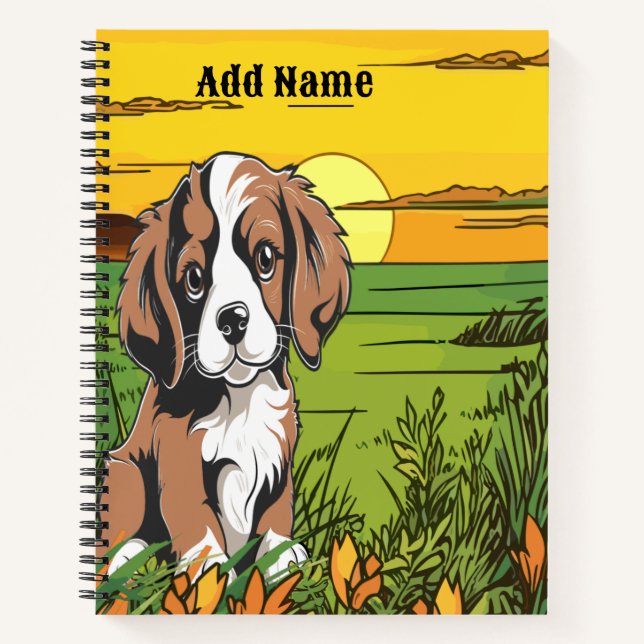 Cuaderno Spaniel marrón (Anverso)