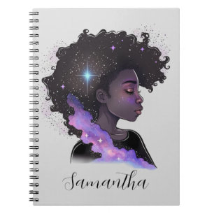 Cuaderno Sparkling Afro Woman