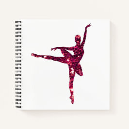 Cuaderno Sparkly Pink Ballerina doble cara