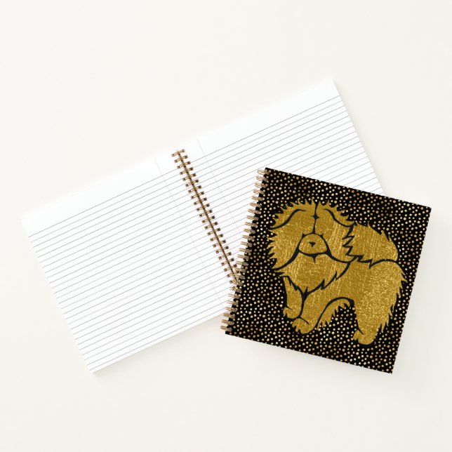 Cuaderno SPARKLY THANG Chow faux metallic espiral portátil (Interior)