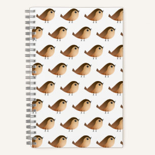 Cuaderno Sparrow Bird Cartoon