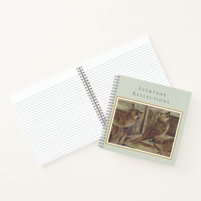 Cuaderno Sparrow Bird Notebook – Nature-Inspired Writing  (Interior)