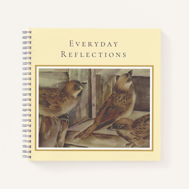 Cuaderno Sparrow Notebook | Nature Writing Journal (Anverso)