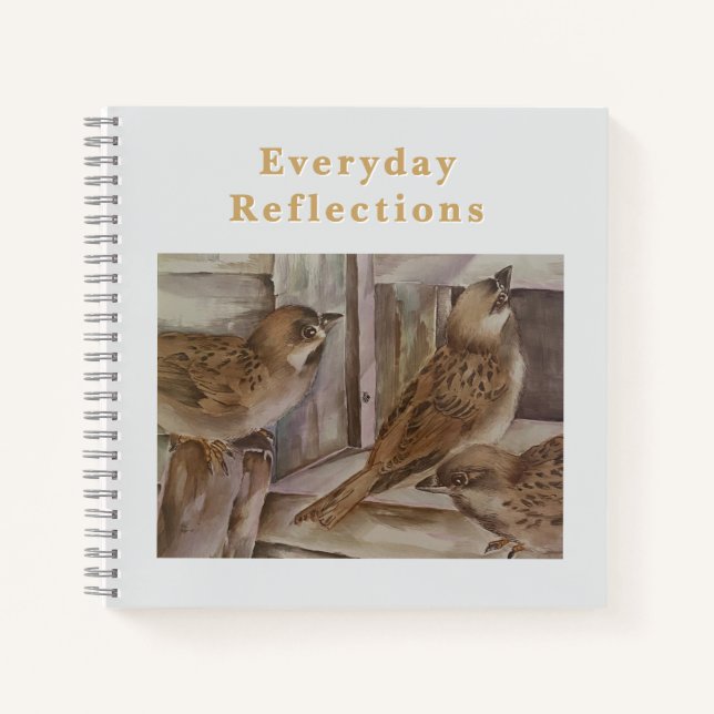 Cuaderno Sparrow Notebook | Nature Writing Journal (Anverso)