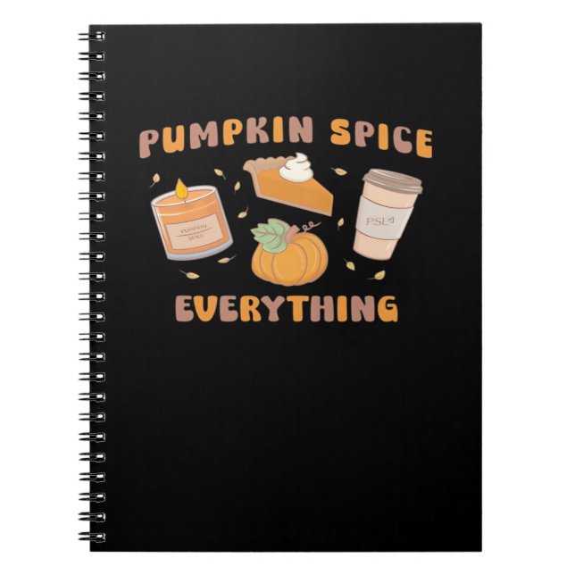 Cuaderno Spice de calabaza Todo Funny Otoño (Frente)
