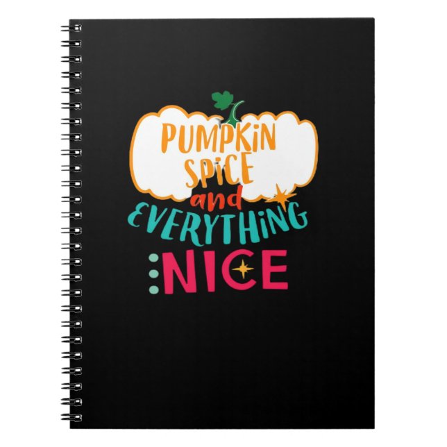 Cuaderno Spice De Calabaza Y Todo El Amor Agradable Fami De (Frente)