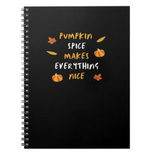 Cuaderno Spice De Calabaza Y Todo El Buen Lema Esencial