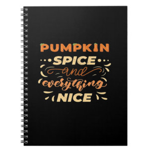 Cuaderno Spice De Calabaza Y Todo El Buen Lema Esencial
