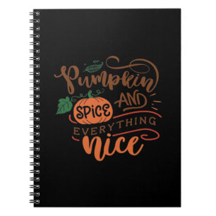 Cuaderno Spice De Calabaza Y Todo Lo Agradable.