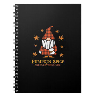 Cuaderno Spice De Calabaza Y Todo Lo Bonito Gnome Beber C