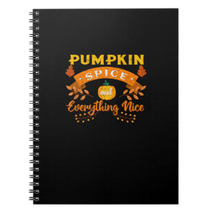Cuaderno Spice De Calabaza Y Todo Lo Bueno Cae Café Latt