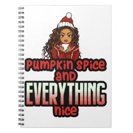 Cuaderno Spice de calabaza y todo lo bueno Chica negro Magi