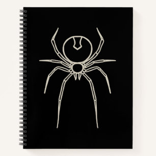 Cuaderno Spider - Blanco negro y negro