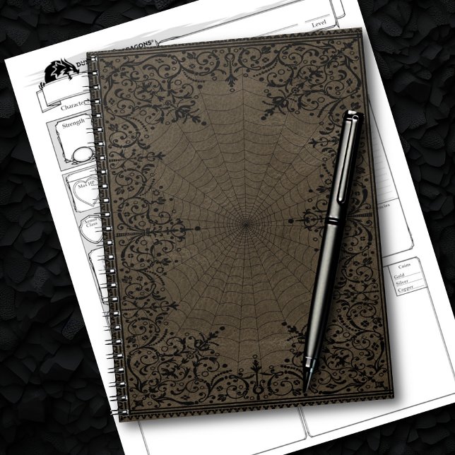 Cuaderno Spider Witch | Fantasía Ante Spiderweb Florece (Subido por el creador)