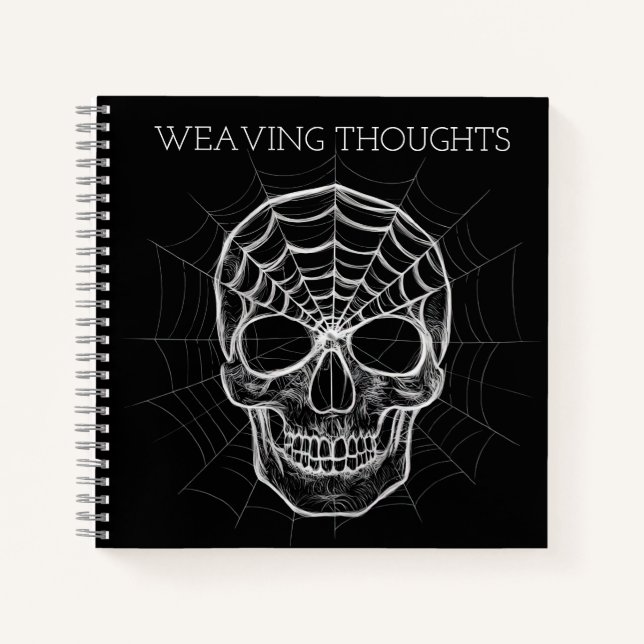 Cuaderno Spiderweb Skull (Anverso)