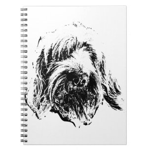 Cuaderno Spinone – Retrato de cabeza de perro en t