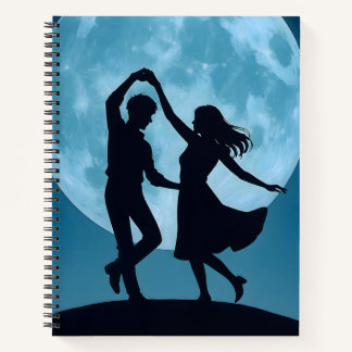 Cuaderno Spiral Note Book Moon Theme